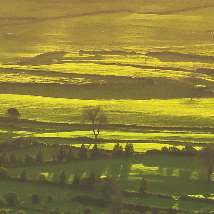 Digitaldruck Vlies Fototapete | Crater Land | 300 x 200 cm