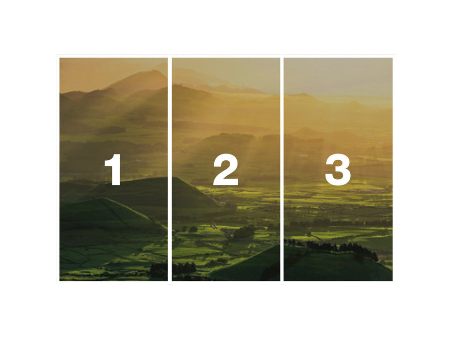 Digitaldruck Vlies Fototapete | Crater Land | 300 x 200 cm