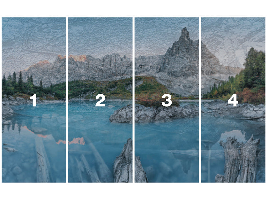 Digitaldruck Vlies Fototapete | Alpine Treasure | 400 x 250 cm