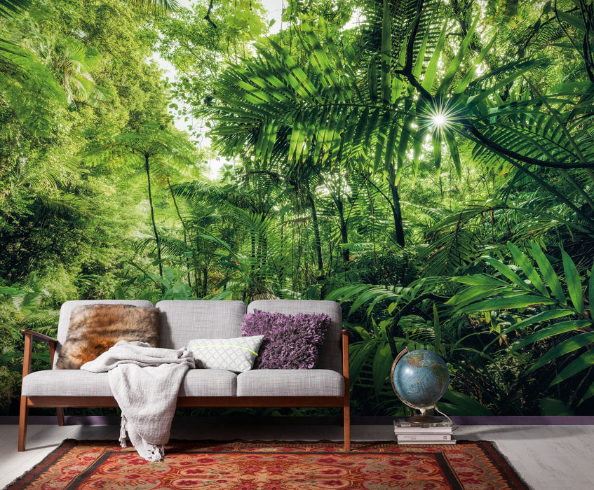 Digitaldruck Vlies Fototapete | Into The Jungle | 400 x 250 cm