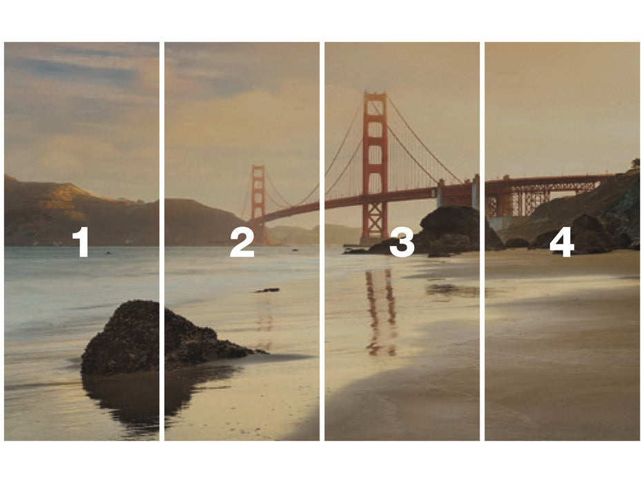 Digitaldruck Vlies Fototapete | Golden Gate