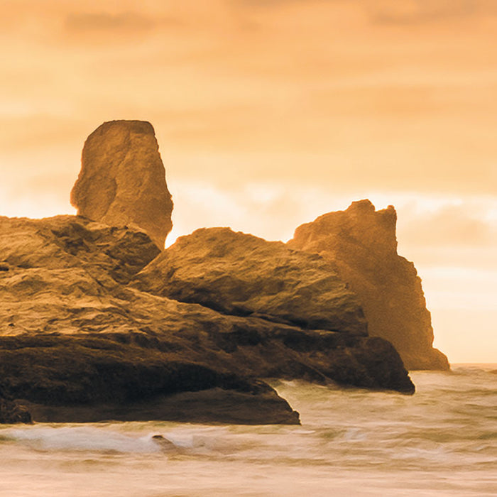 Digitaldruck Vlies Fototapete | Golden Stacks | 400 x 250 cm