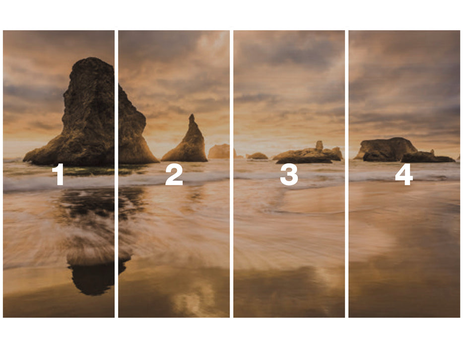 Digitaldruck Vlies Fototapete | Golden Stacks | 400 x 250 cm