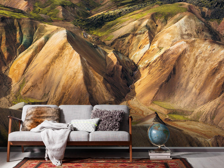 Digitaldruck Vlies Fototapete | Shiny Mountains | 400 x 250 cm
