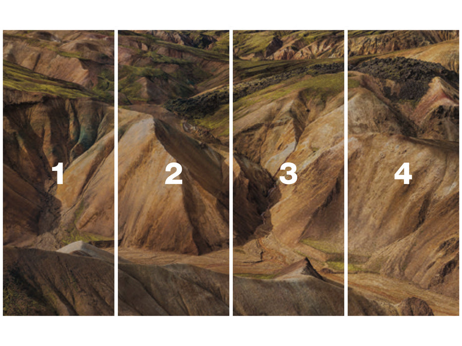 Digitaldruck Vlies Fototapete | Shiny Mountains | 400 x 250 cm
