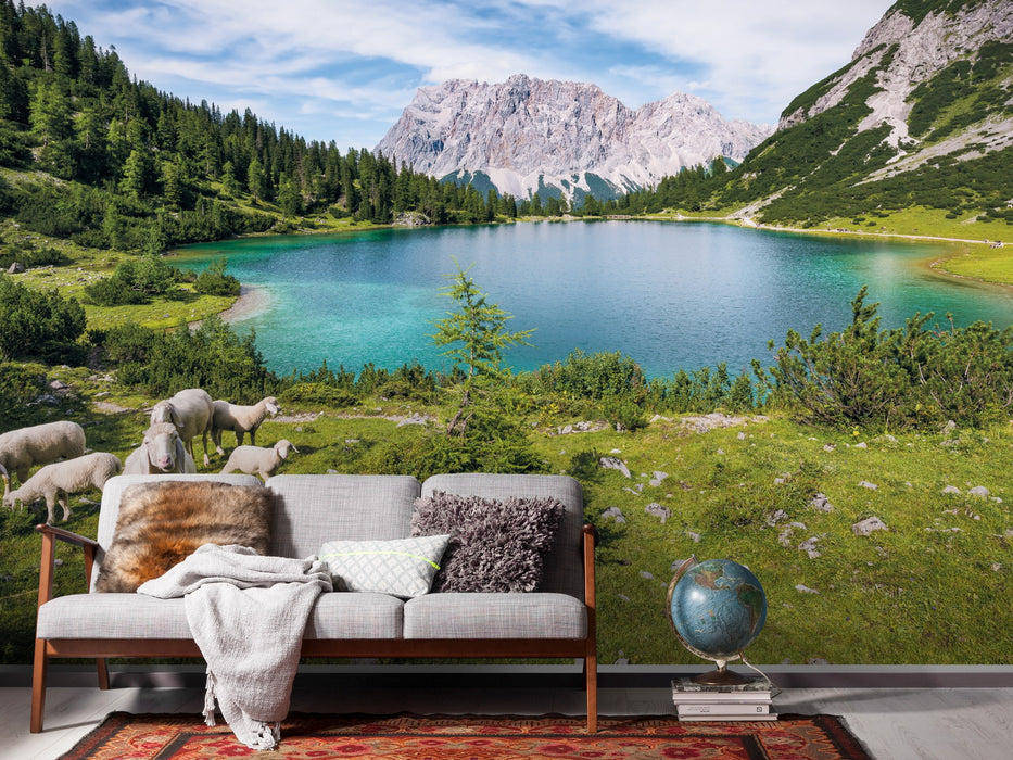 Digitaldruck Vlies Fototapete | Paradise Lake | 400 x 250 cm