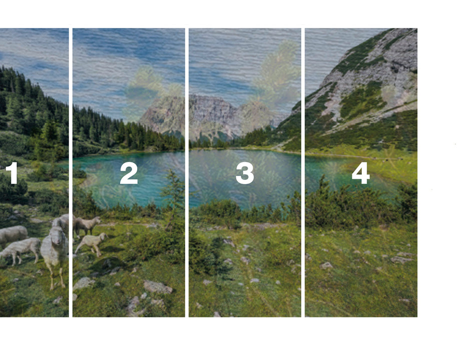 Digitaldruck Vlies Fototapete | Paradise Lake | 400 x 250 cm