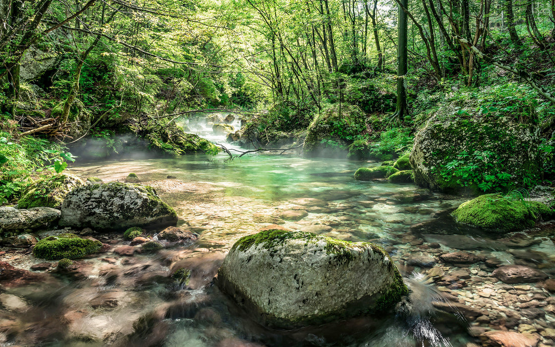 Digitaldruck Vlies Fototapete | Tranquil Pool | 400 x 250 cm