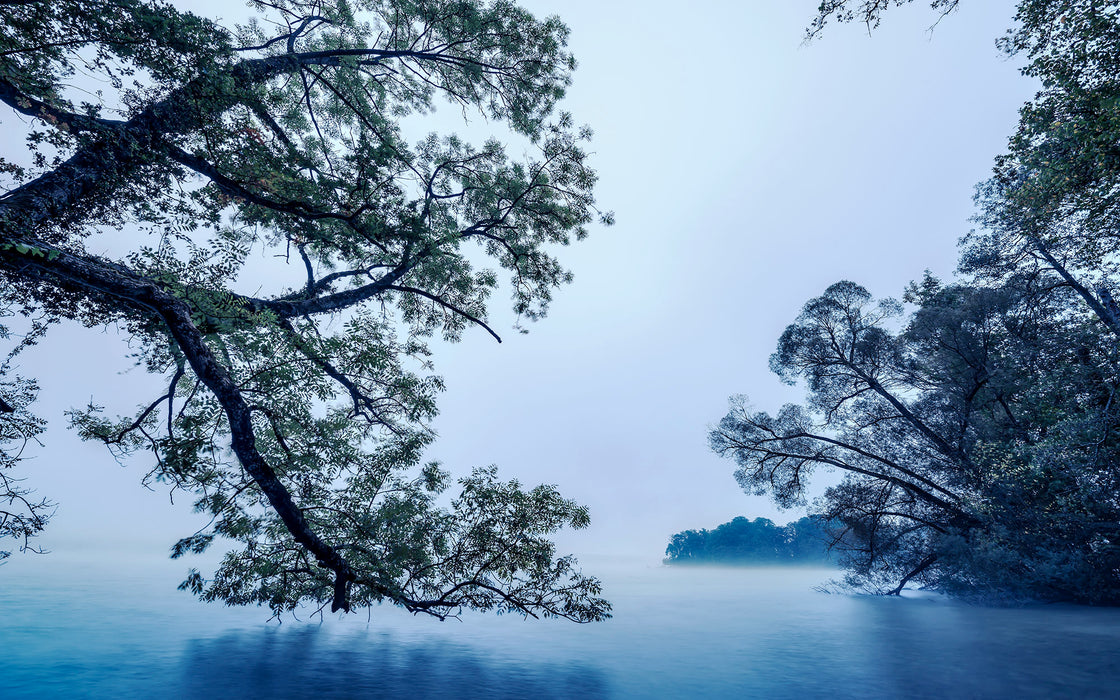 Digitaldruck Vlies Fototapete | Blue Waters | 400 x 250 cm