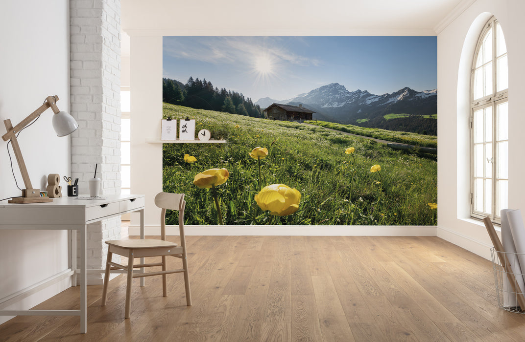 Digitaldruck Vlies Fototapete | Alpenglück | 400 x 280 cm