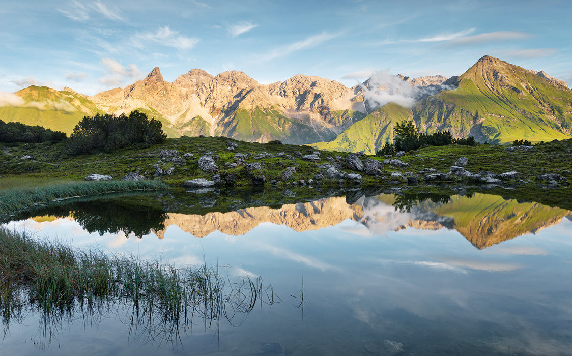 Digitaldruck Vlies Fototapete | Allgäu Spiegel | 450 x 280 cm