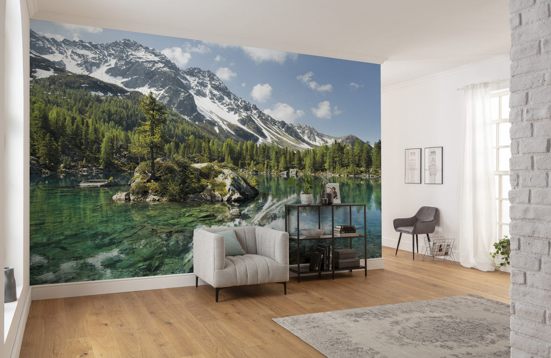 Digitaldruck Vlies Fototapete | Bergmagie | 450 x 280 cm