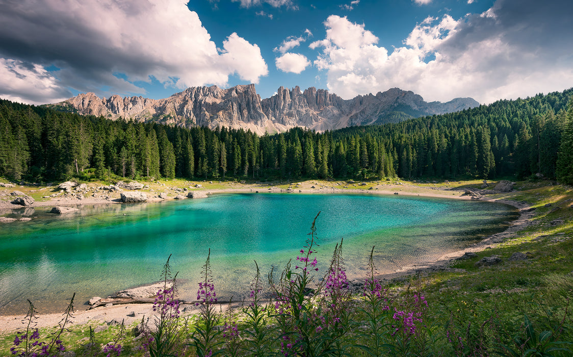 Digitaldruck Vlies Fototapete | Dolomitenjuwel | 450 x 280 cm