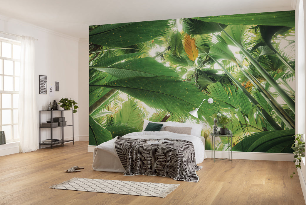 Digitaldruck Vlies Fototapete | Dschungeldach II | 450 x 280 cm