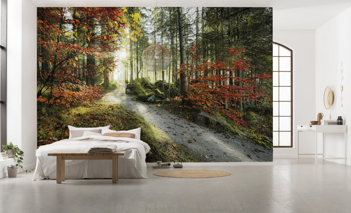 Digitaldruck Vlies Fototapete | Feuerzungen | 450 x 280 cm