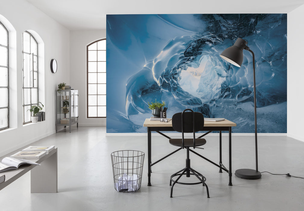 Digitaldruck Vlies Fototapete | The Eye of the Glacier | 450 x 280 cm