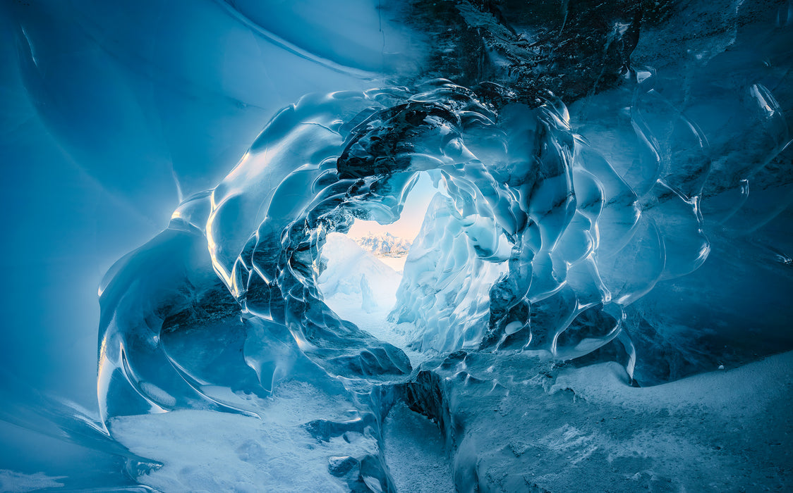 Digitaldruck Vlies Fototapete | The Eye of the Glacier | 450 x 280 cm