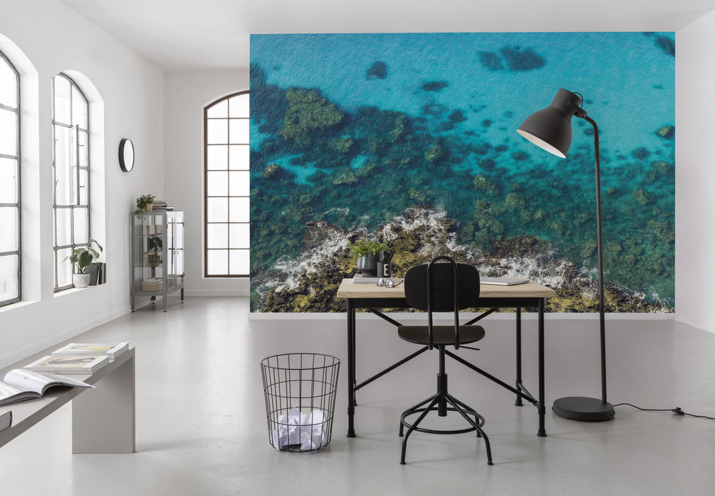 Digitaldruck Vlies Fototapete | Bright Blue | 450 x 280 cm