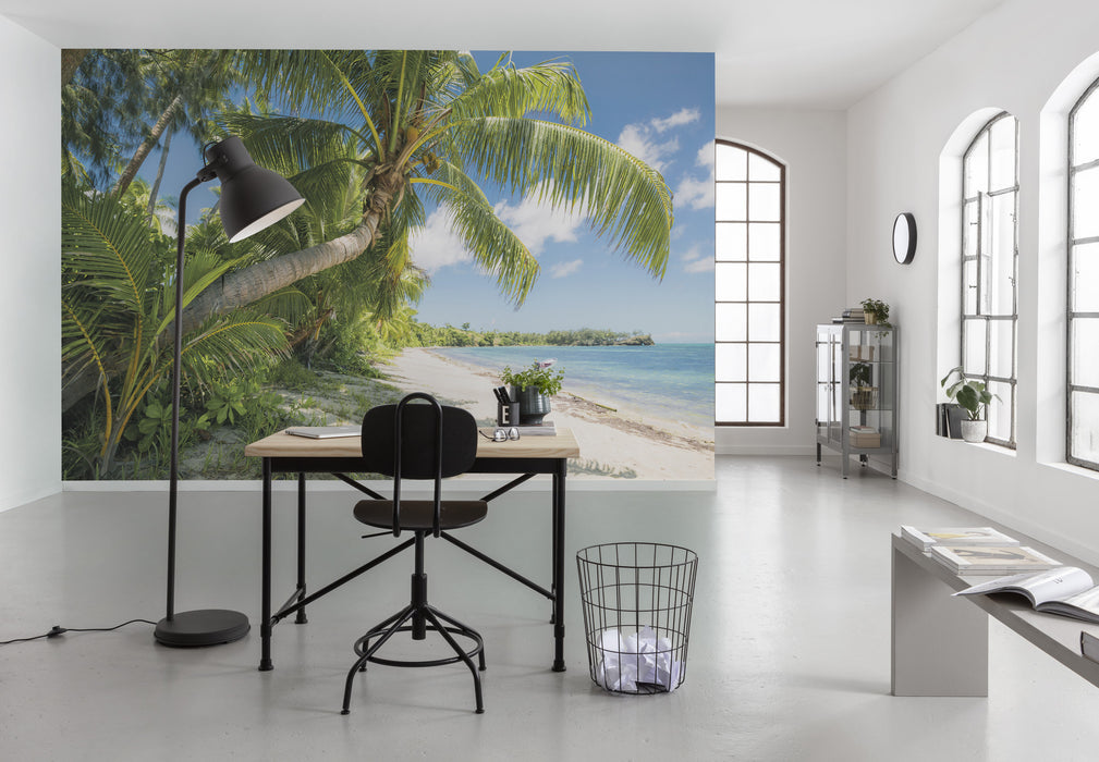 Digitaldruck Vlies Fototapete | Fiji Dreams Boat | 450 x 280 cm