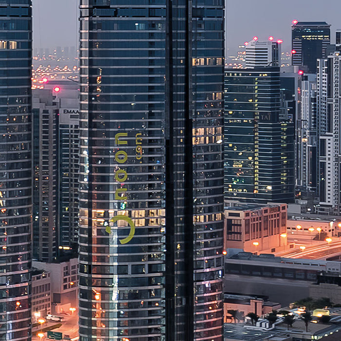 Digitaldruck Vlies Fototapete | Lights of Dubai | 450 x 280 cm