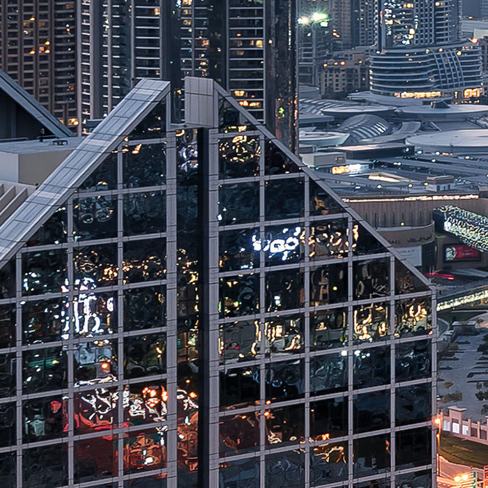 Digitaldruck Vlies Fototapete | Lights of Dubai | 450 x 280 cm