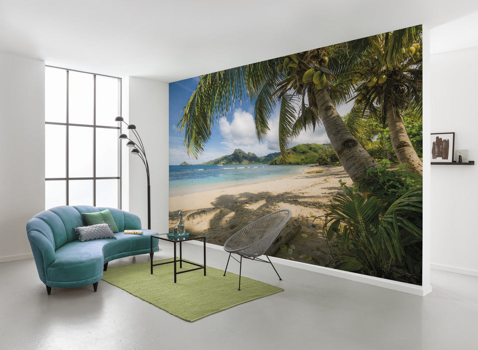 Digitaldruck Vlies Fototapete | Strandoase Südsee | 450 x 280 cm