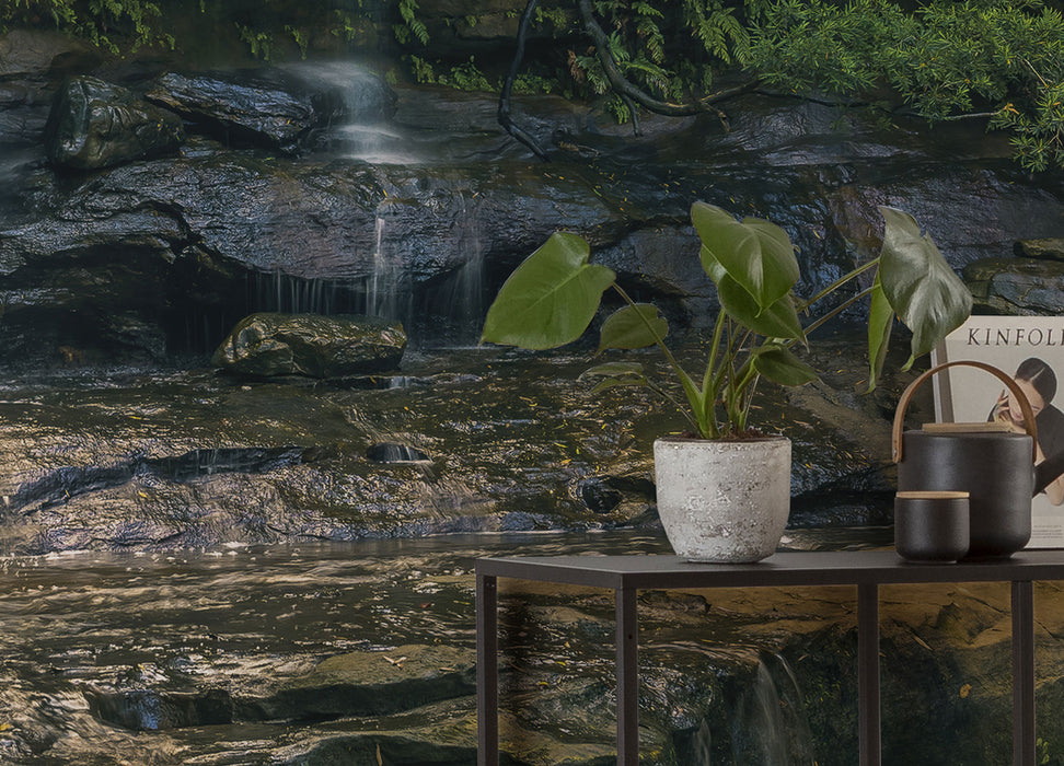 Digitaldruck Vlies Fototapete | Golden Falls | 450 x 280 cm