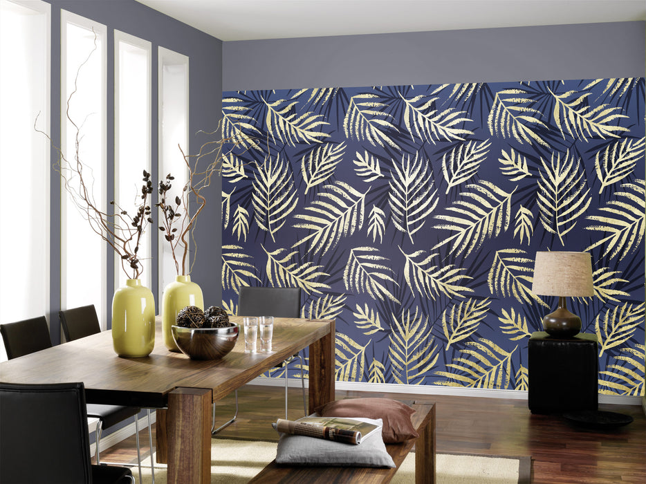 Komar NEU | Digitaldruck Vlies Fototapete - Farne - Größe 300 x 195 cm