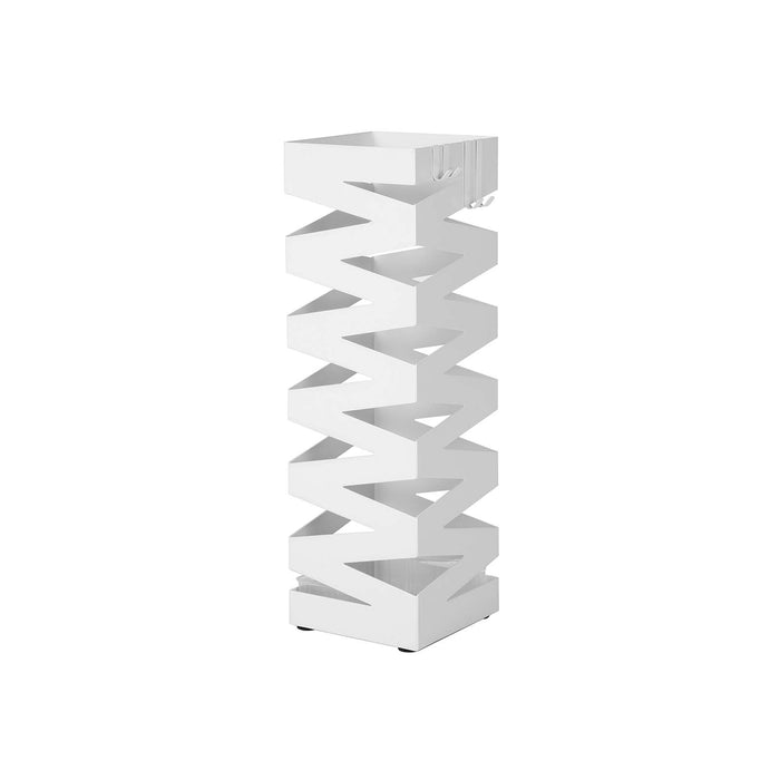SONGMICS | Schirmständer quadratisch Weiß