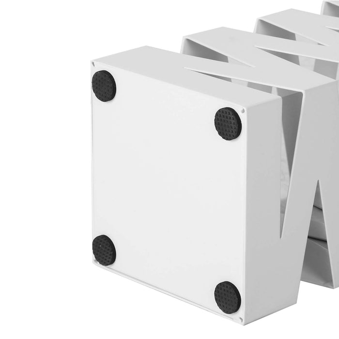 SONGMICS | Schirmständer quadratisch Weiß