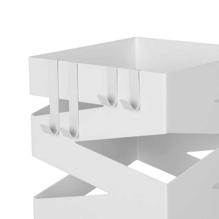 SONGMICS | Schirmständer quadratisch Weiß