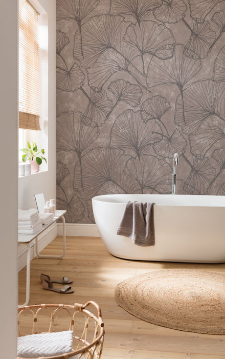 Komar NEU | Digitaldruck Vlies Fototapete - Ginko Stone - Größe 200 x 250 cm