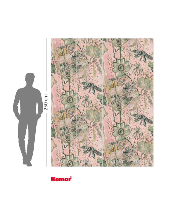 Komar NEU | Digitaldruck Vlies Fototapete - Flower Chain - Größe 200 x 250 cm