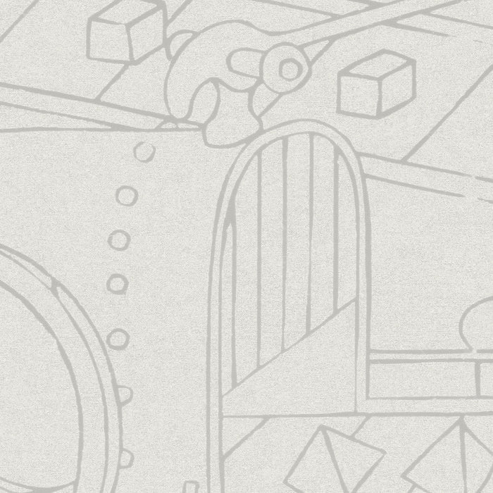 Komar NEU | Digitaldruck Vlies Fototapete - Doodle Factory - Größe 200 x 250 cm