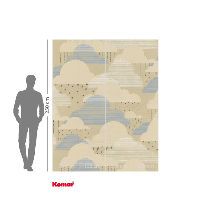 Komar NEU | Digitaldruck Vlies Fototapete - Happy Clouds - Größe 200 x 250 cm