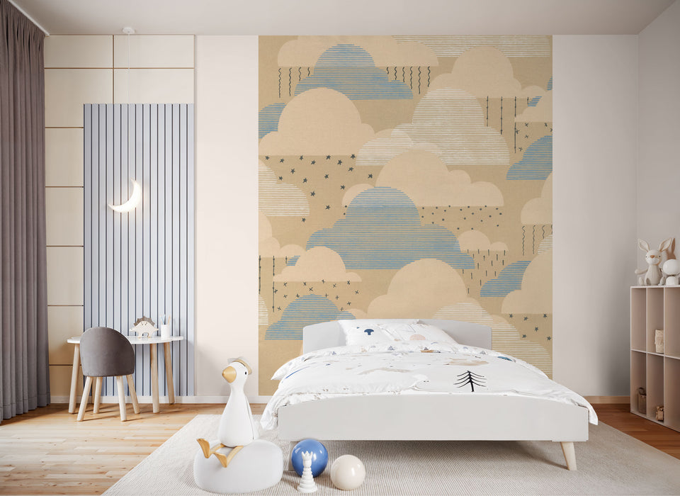 Digitaldruck Vlies Fototapete | Happy Clouds | 200 x 250 cm