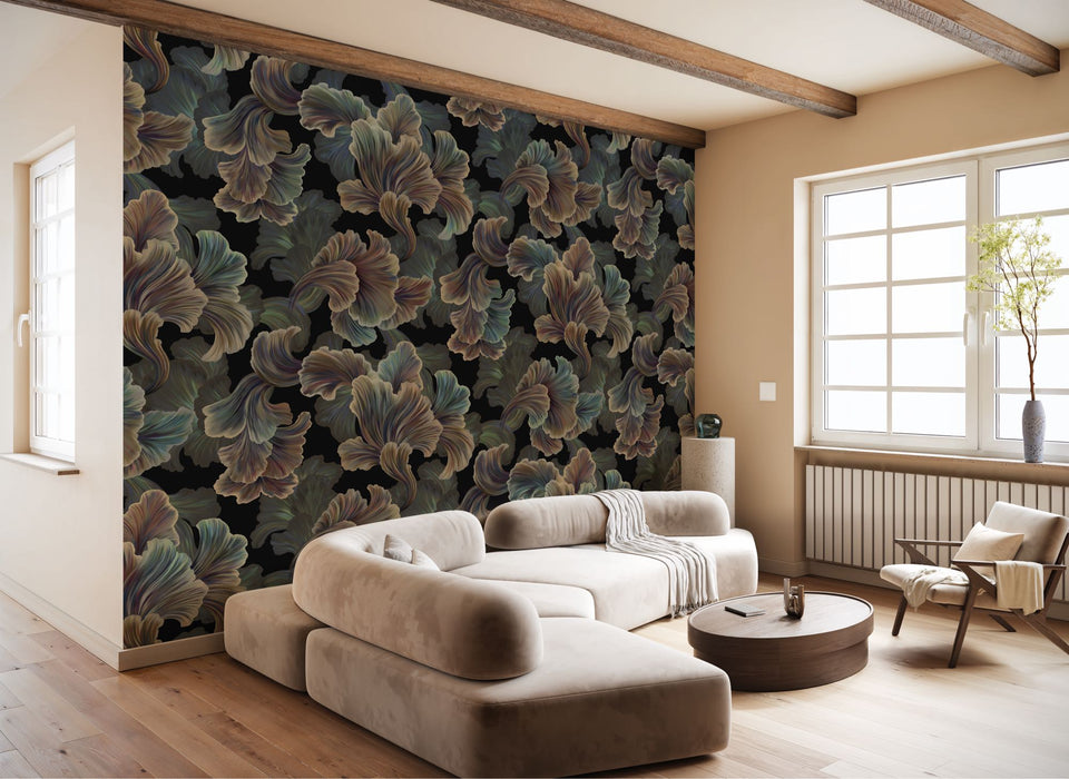 Digitaldruck Vlies Fototapete | Night Blossoms | 200 x 250 cm
