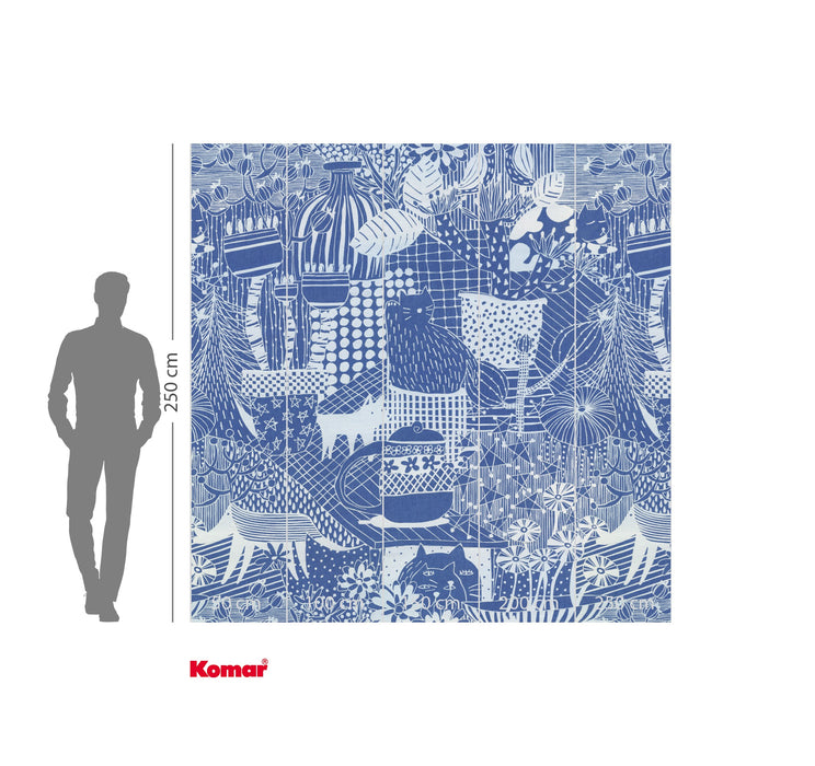 Komar NEU | Digitaldruck Vlies Fototapete - Feline Mirage - Größe 250 x 250 cm