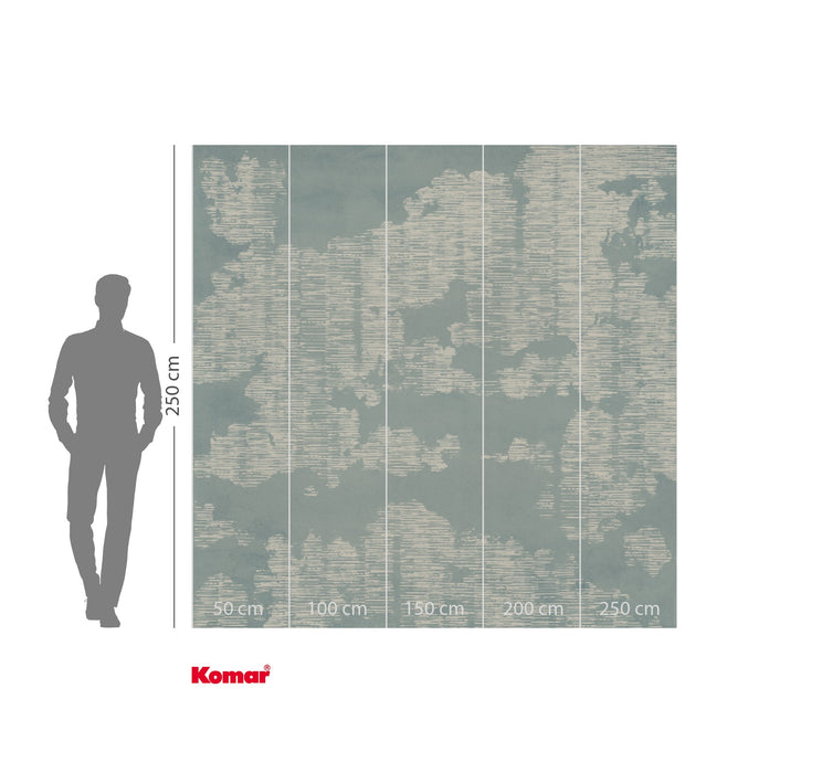 Komar NEU | Digitaldruck Vlies Fototapete - Cravure Clouds - Größe 250 x 250 cm