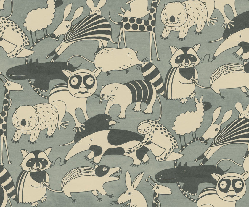 Komar NEU | Digitaldruck Vlies Fototapete - Wobble Zoo - Größe 300 x 250 cm