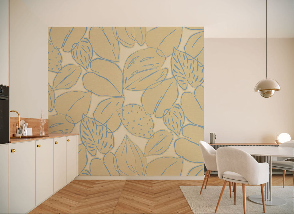 Komar NEU | Digitaldruck Vlies Fototapete - Leaf Lullaby - Größe 300 x 250 cm