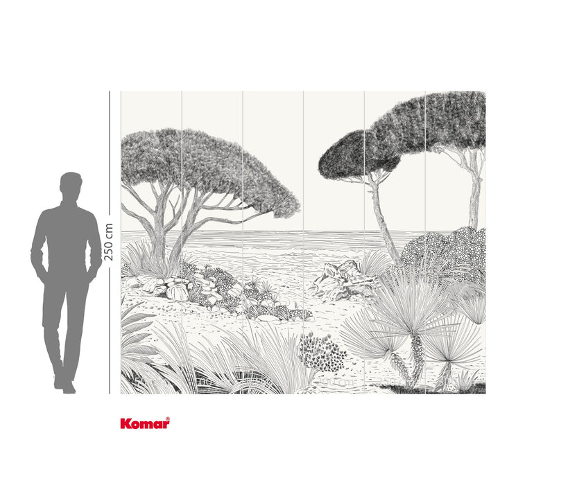 Komar NEU | Digitaldruck Vlies Fototapete - Shoreline - Größe 300 x 250 cm