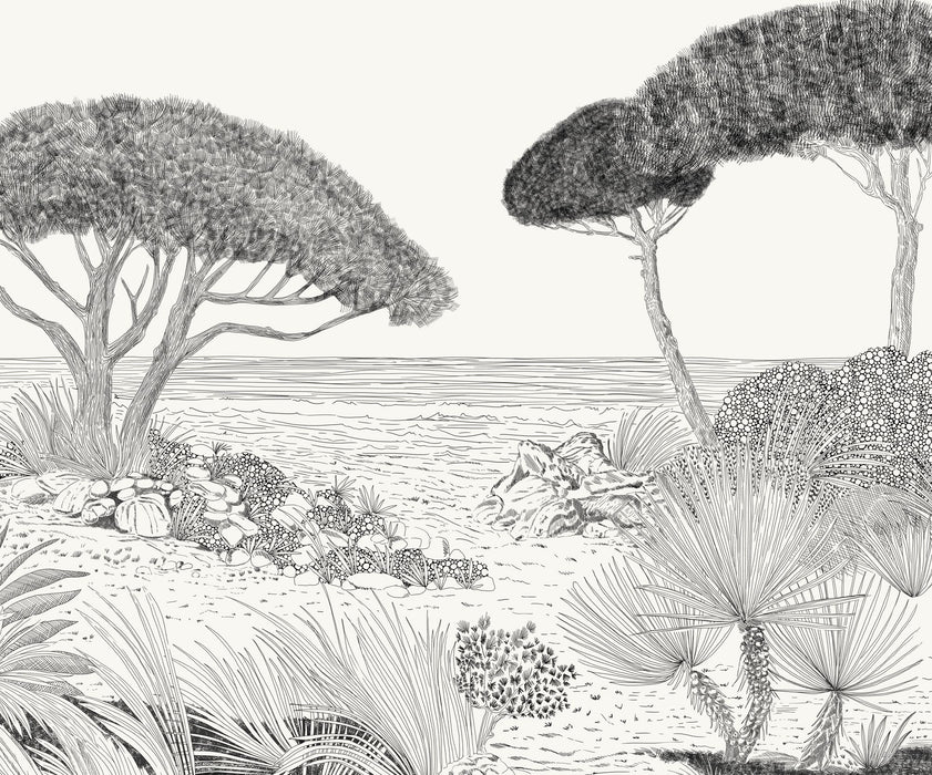 Komar NEU | Digitaldruck Vlies Fototapete - Shoreline - Größe 300 x 250 cm