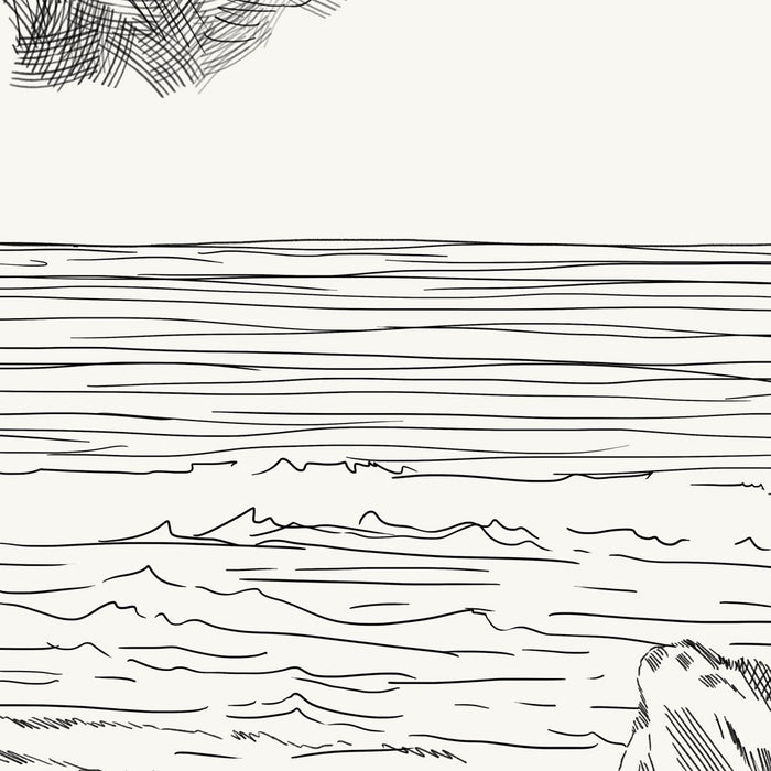 Komar NEU | Digitaldruck Vlies Fototapete - Shoreline - Größe 300 x 250 cm