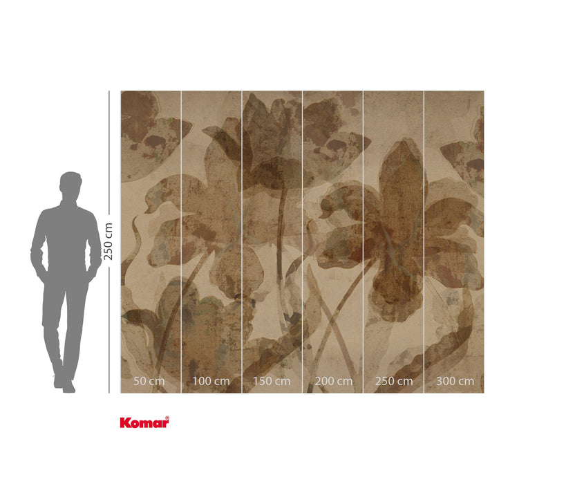Komar NEU | Digitaldruck Vlies Fototapete - Petal Whispers - Größe 300 x 250 cm