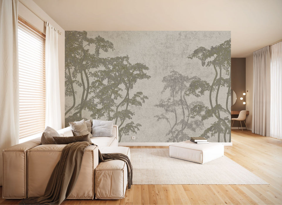 Komar NEU | Digitaldruck Vlies Fototapete - Dancing Trees - Größe 350 x 250 cm