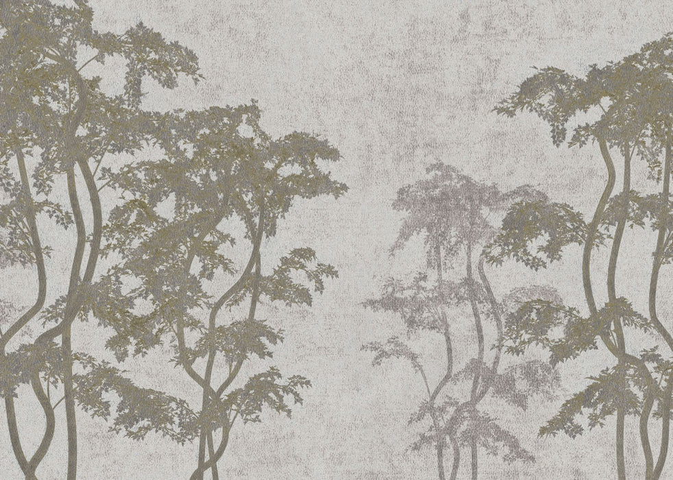 Digitaldruck Vlies Fototapete | Dancing Trees | 350 x 250 cm