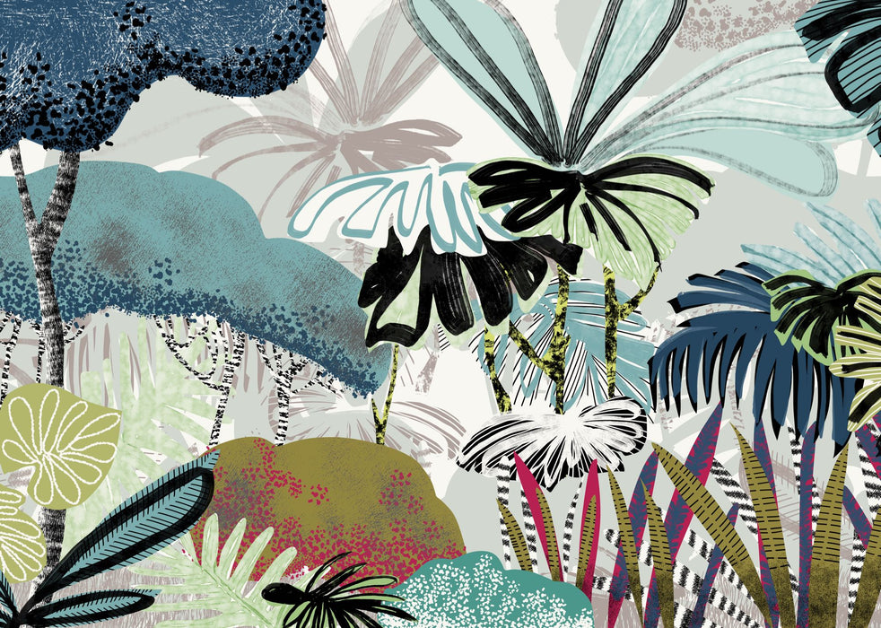 Komar NEU | Digitaldruck Vlies Fototapete - Jolly Jungle - Größe 350 x 250 cm