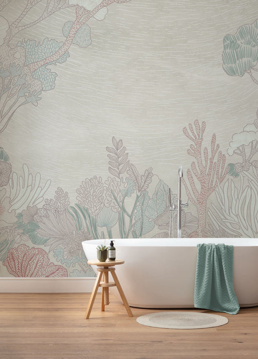 Komar NEU | Digitaldruck Vlies Fototapete - Virentia Subaquatica - Größe 400 x 250 cm