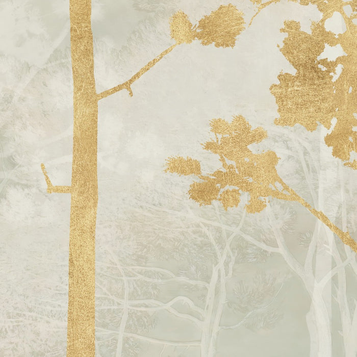 Komar NEU | Digitaldruck Vlies Fototapete - Golden Pines - Größe 400 x 250 cm